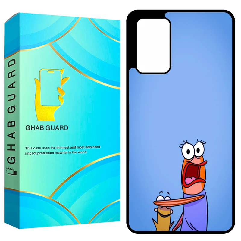 کاور قاب گارد طرح ماهی باب اسفنجی مدل GCHPA72 مناسب برای گوشی موبایل سامسونگ Galaxy A72 4G