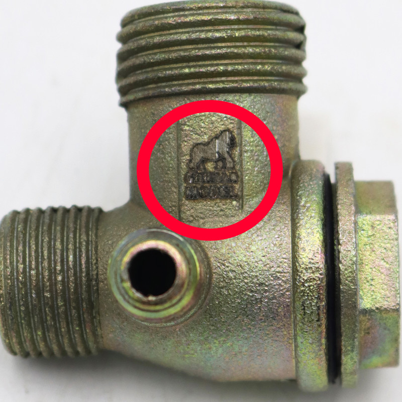 شیر یکطرفه کمپرسور باد مدل گوریلا کد YP-MAT-50LITR-1/2INCH