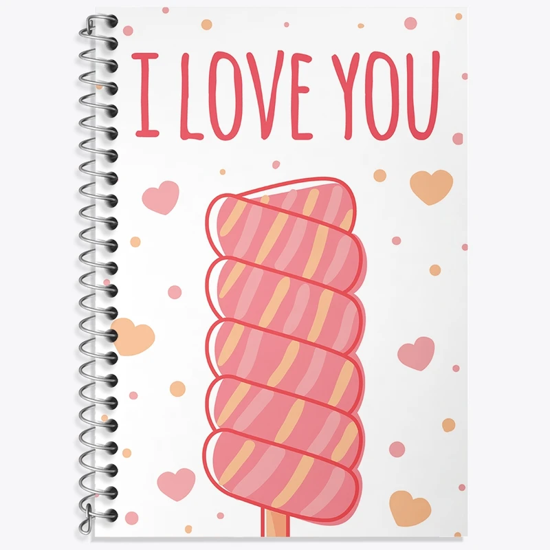 دفتر لغت 50 برگ خندالو طرح I Love You کد N247