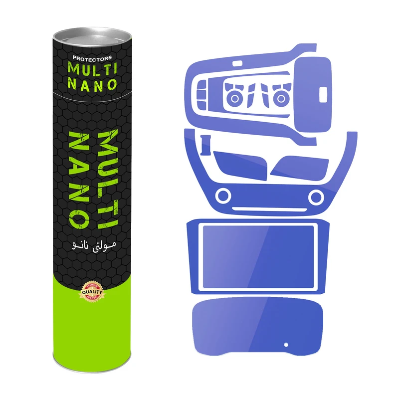 برچسب محافظ مانیتور و کنسول خودرو مولتی نانو مدل X-F1T مناسب برای تویوتا کرولا مجموعه 11 عددی