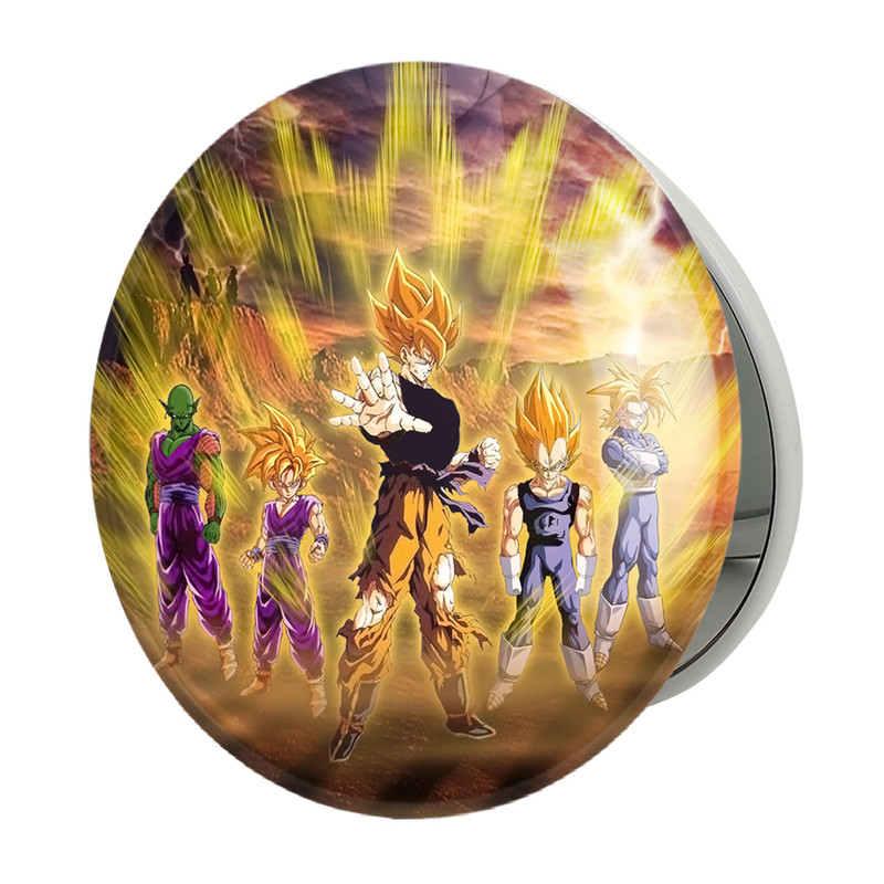 آینه جیبی خندالو طرح تیم دراگون بال انیمه دراگون بال Dragon Ball مدل تاشو کد 12043 