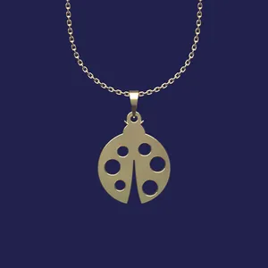 گردنبند طلا 18 عیار زنانه مدوپد مدل کفش‌دوزک کد T2-1-1023