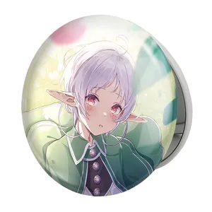 آینه جیبی خندالو طرح سیلفیت انیمه موشوکو تنسی مدل تاشو کد 24053 