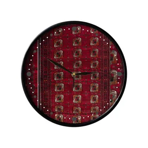 ساعت دیواری مدوپد طرح فرش بلوچ قاب پنجه‌مرغی مدل C-balouch10