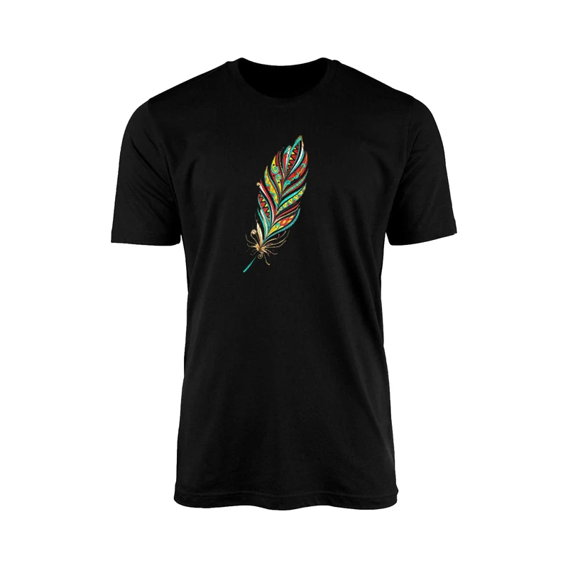 تی شرت آستین کوتاه مردانه مدل TN16 طرح پر