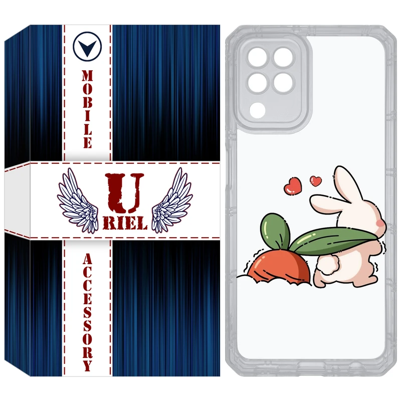 کاور یوریل مدل Clear کد 71 طرح خرگوش مناسب برای گوشی موبایل سامسونگ Galaxy A22 4G / M32 / M22