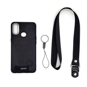 Leather design cover code KDOO0 suitable for Samsung Galaxy A10s mobile phone with neck strap