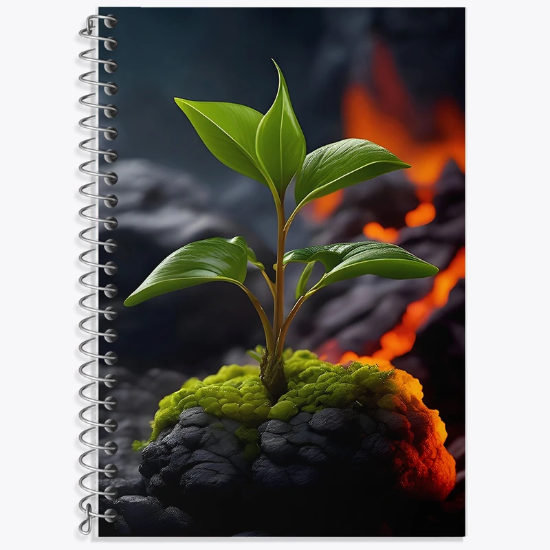 دفتر لغت 50 برگ خندالو طرح گل کد F6739