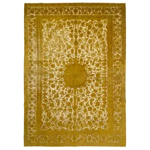 فرش دستبافت رنگ شده دوازده و نیم متری طرح وینتیج کد b535706b