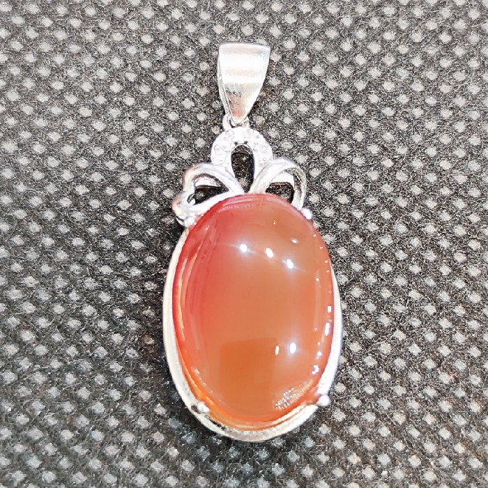 آویز گردنبند نقره زنانه مدل عقیق یمانی کد 256 آویز گردنبند نقره زنانه مدل عقیق یمانی کد 256