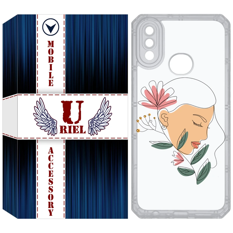 کاور یوریل مدل Clear کد 53 طرح صورت زن مناسب برای گوشی موبایل سامسونگ Galaxy A10S / M10S