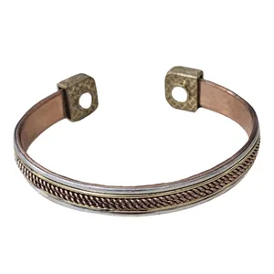 دستبند دست‌ساز زنانه مدل مسی کد S340