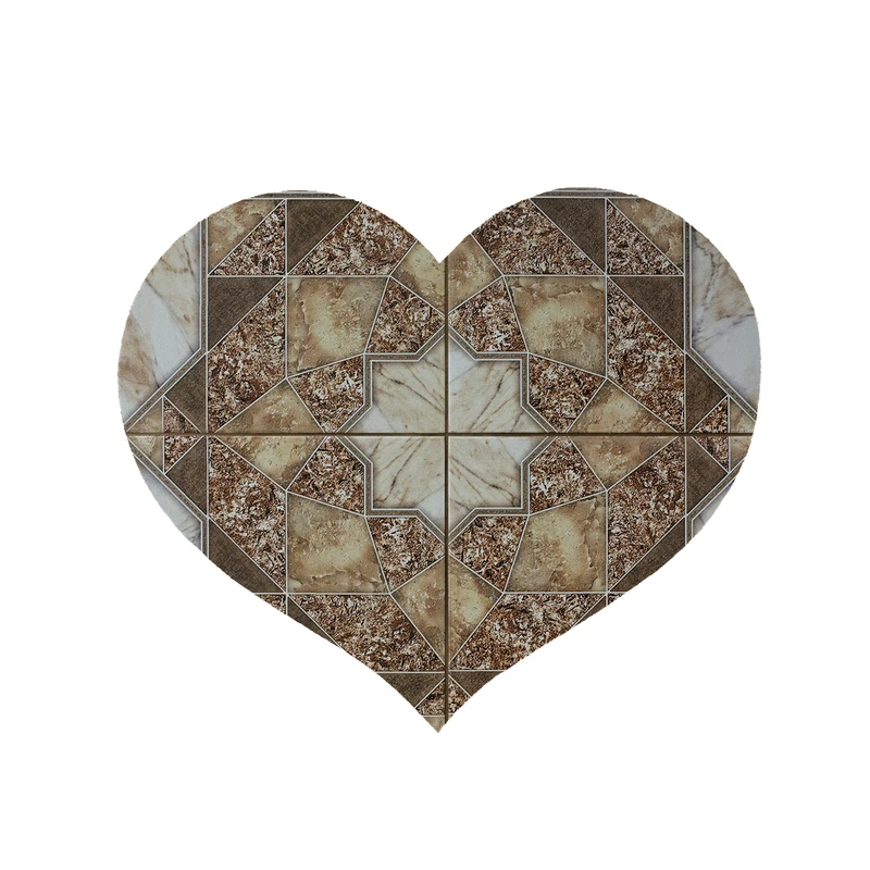 پادری مدل قلب طرح کاشی کد 5308 سایز 90x90 سانتی متر