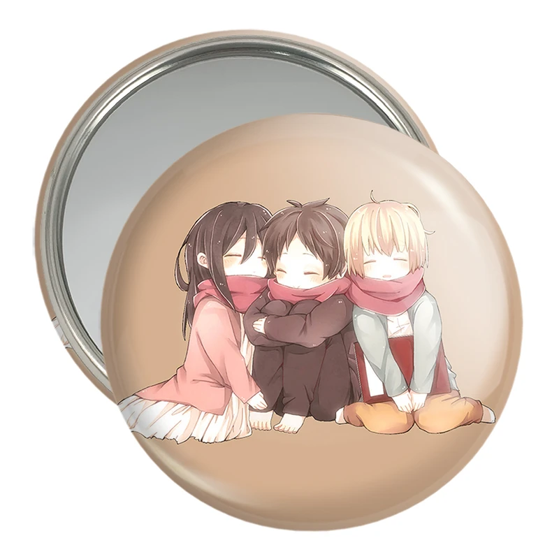 آینه جیبی خندالو مدل میکاسا و ارن و ارمین انیمه اتک آن تایتان Attack on Titan  کد 18558