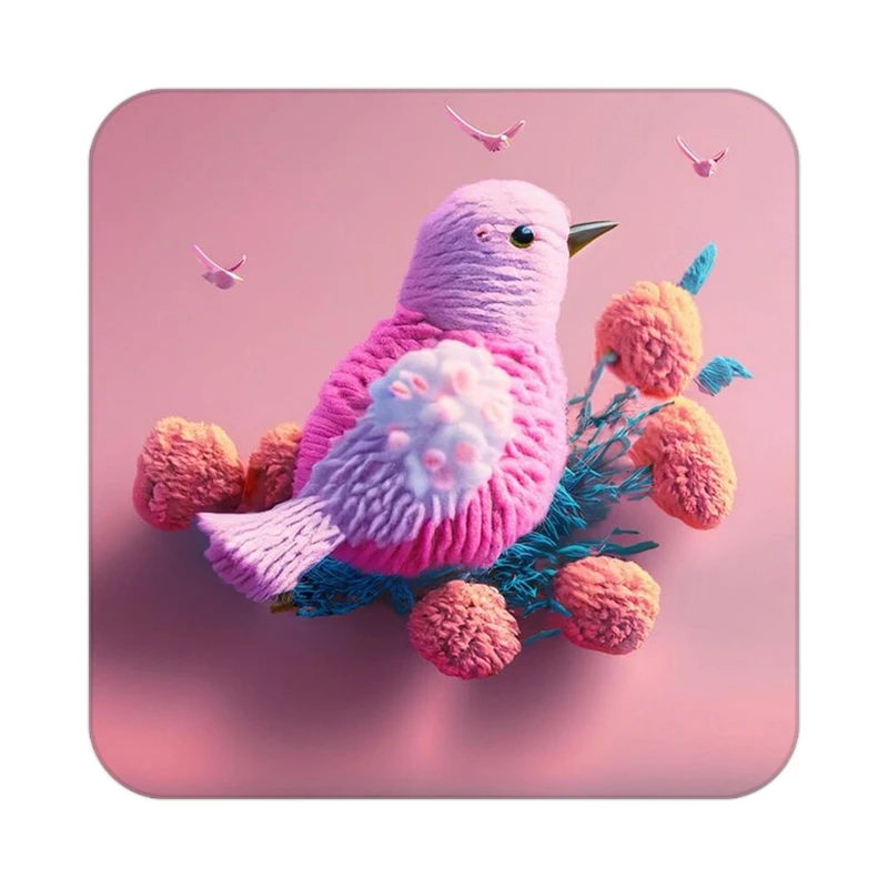 زیر لیوانی کاکتی طرح حیوانات رنگی مدل mp26483