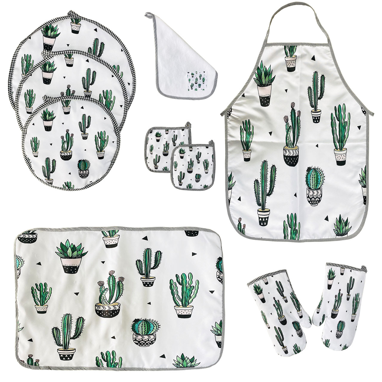 سرویس آشپزخانه 10 تکه مدل Cactus167