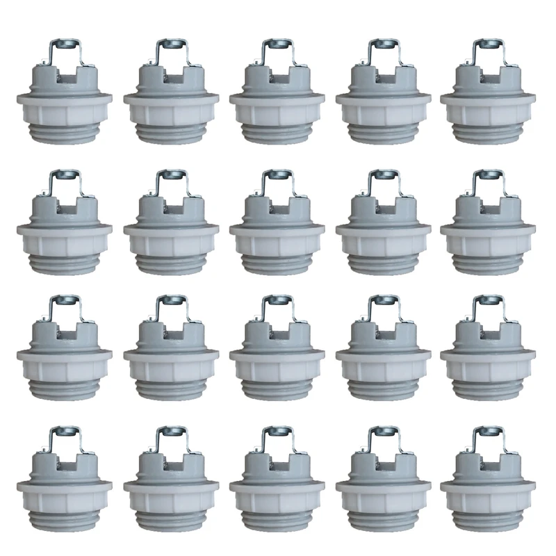 سرپیچ مدل سرامیکی گریف دار E27 بسته 20 عددی