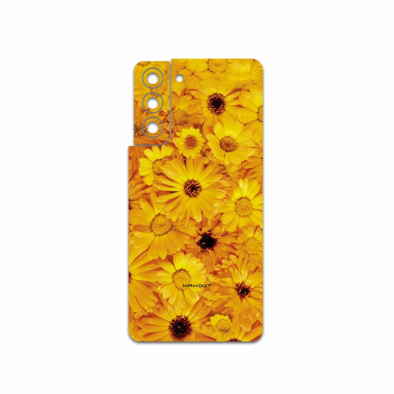 برچسب پوششی ماهوت مدل Yellow-Flower مناسب برای گوشی موبایل سامسونگ Galaxy S21 5G