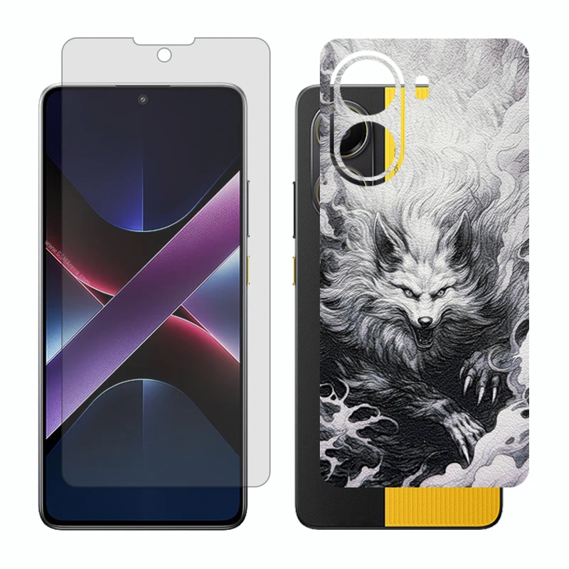 محافظ صفحه نمایش شفاف گلس مدل Together مناسب برای گوشی موبایل شیائومی Poco X7 Pro به همراه برچسب پوششی پشت گوشی