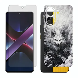 Glass Together model matte screen protector suitable for Xiaomi Poco X7 Pro mobile phone with back cover sticker