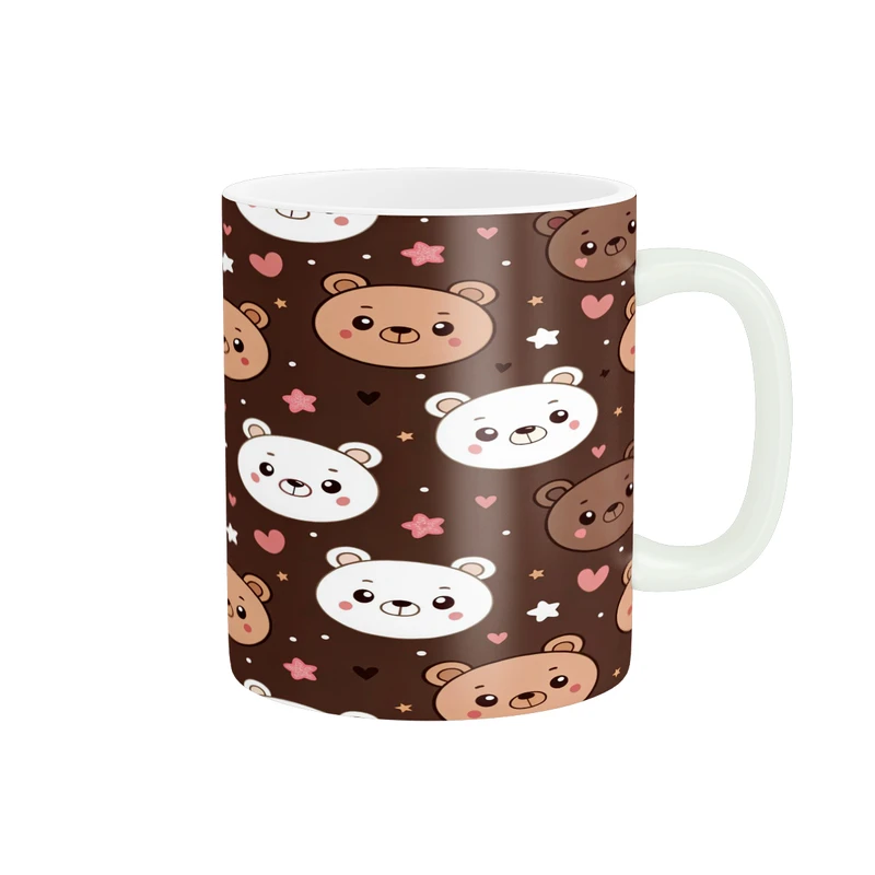 ماگ پاد آفرین مدل فانتزی طرح کارتونی خرس کیوت کد p12105