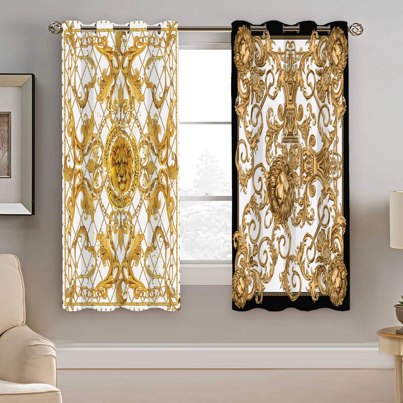 پرده نیروانا طرح  سنتی مدل هازان کد 5201  سایز 140×200 سانتی متر