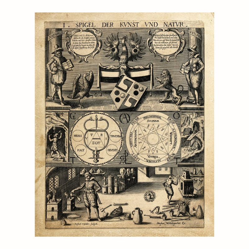 پوستر مدل  آینه هنر و طبیعت در الشیمی 