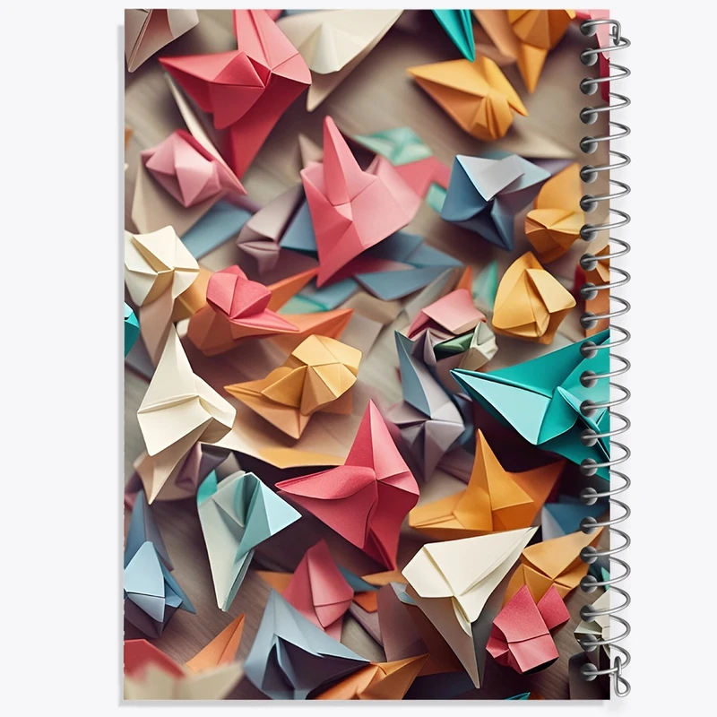 دفتر شطرنجی 50 برگ خندالو مدل اوریگامی کد F478