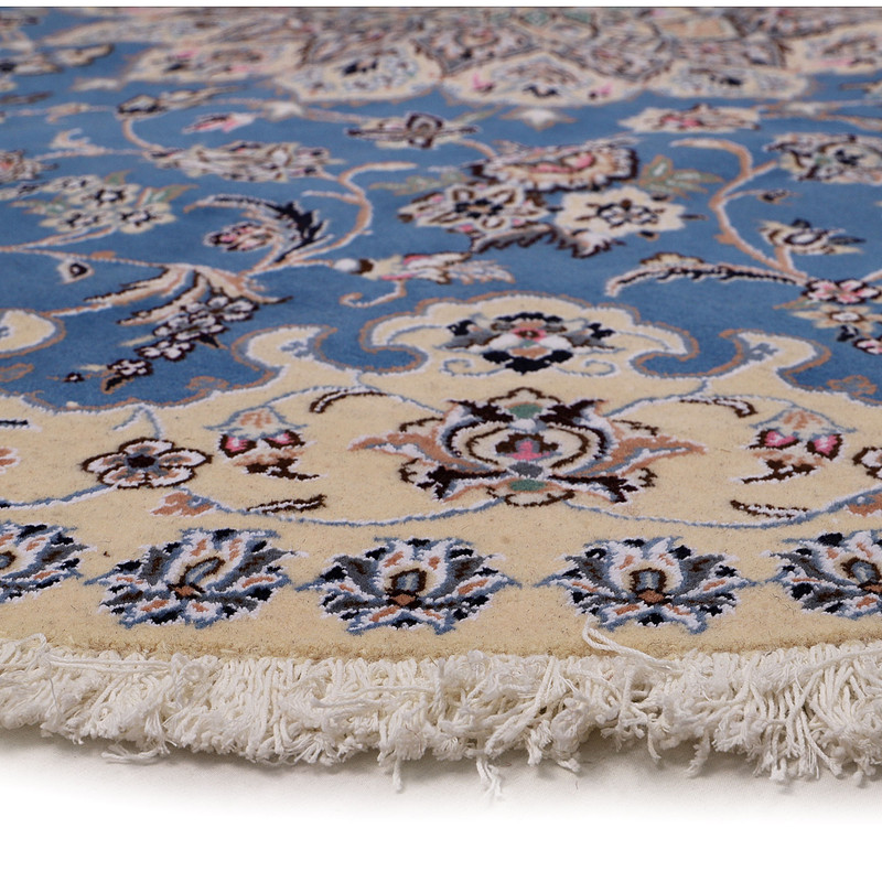 فرش دستبافت چهار متری مدل دایره کد 140281