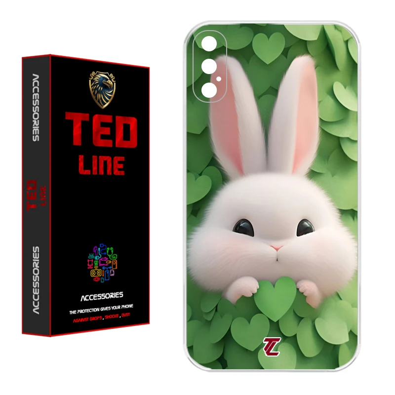 کاور تد لاین طرح خرگوش پشمالو 1109 مناسب برای گوشی موبایل اپل Iphone X / XS