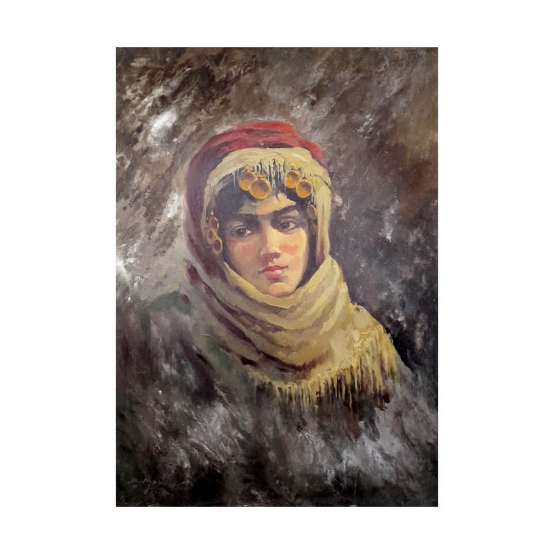 تابلو نقاشی رنگ روغن طرح عشایر مدل 0011