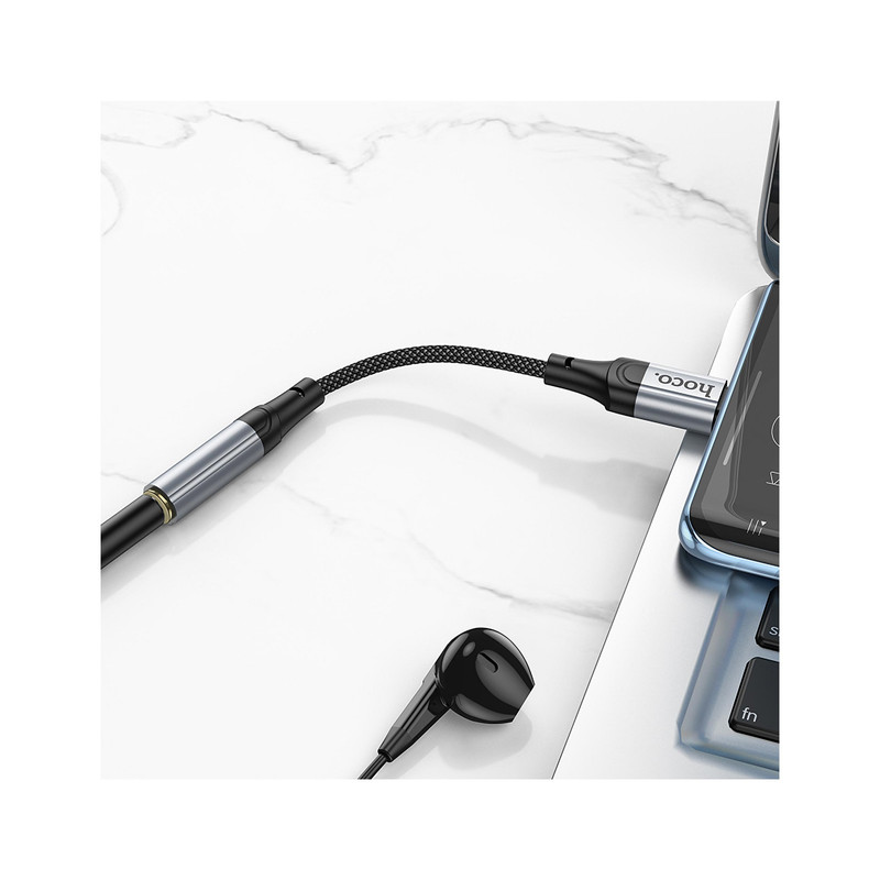 خرید و قیمت   مبدل AUX OTG به USB-C هوکو مدل LS36