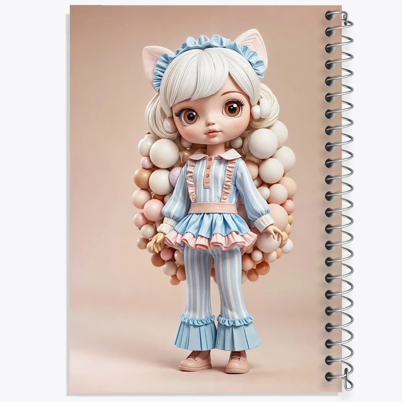 دفتر شطرنجی 50 برگ خندالو طرح دخترانه کد F6268