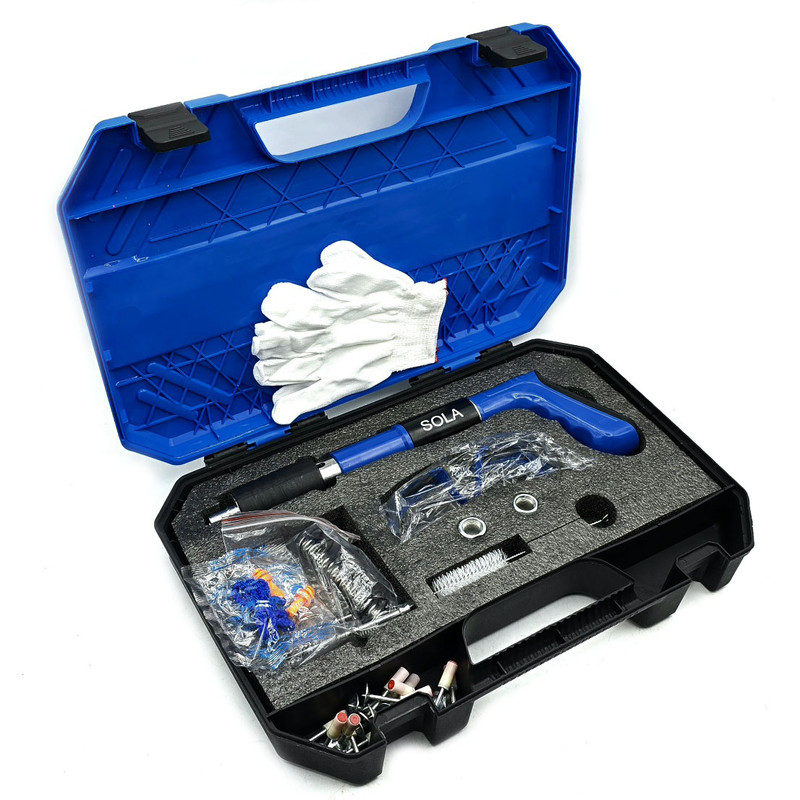 میخ کوب سولا مدل عصایی کد NEW-20 سایز 50 میلی متر به همراه میخ مجموعه 20 عددی