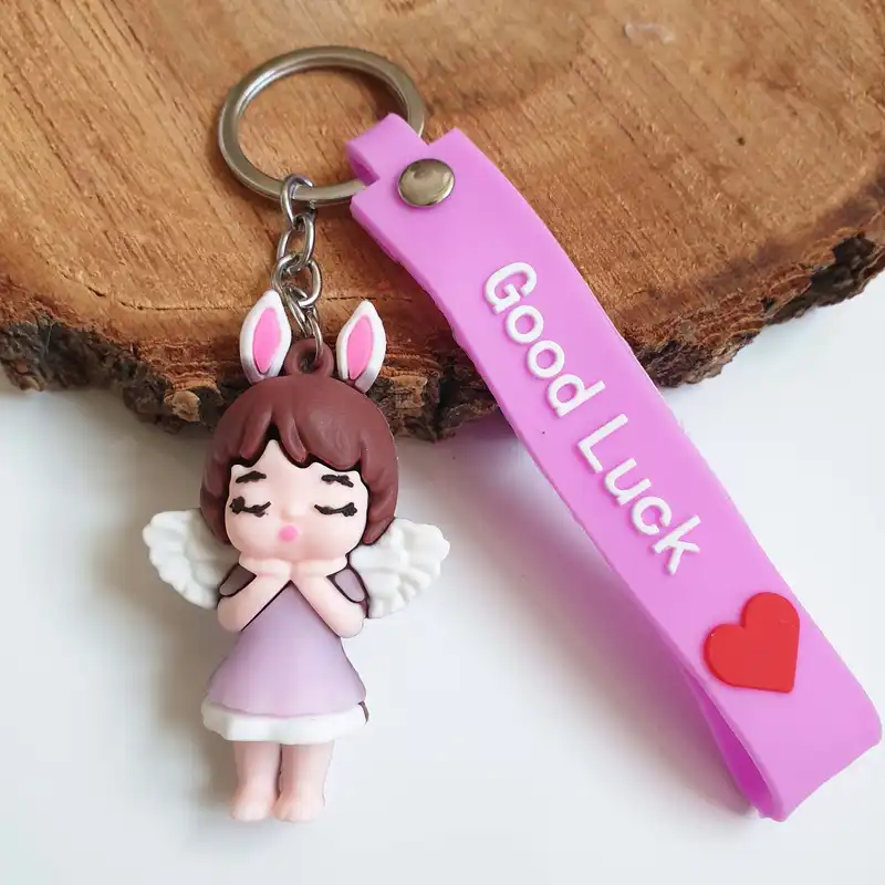 جاکلیدی مدل سیلیکونی طرح دختر فرشته کد DB21