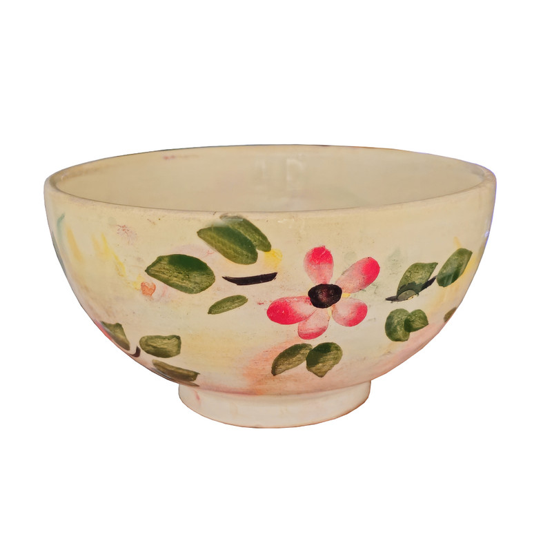 کاسه سفالی مدل گل