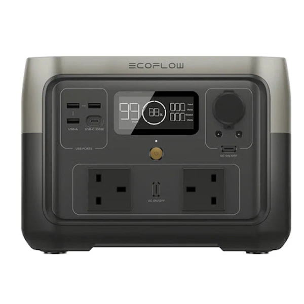 باتری خورشیدی اکوفلو مدل RIVER 2 Max Portable Power Station ظرفیت 512 آمپر ساعت