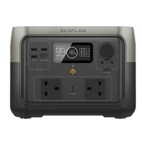 باتری خورشیدی اکوفلو مدل RIVER 2 Max Portable Power Station ظرفیت 512 آمپر ساعت