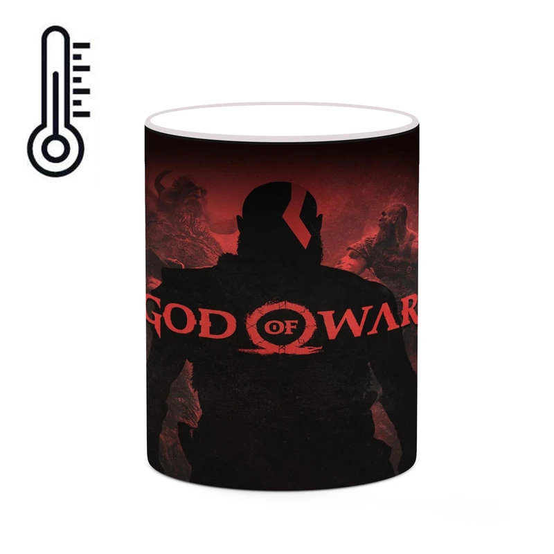 ماگ حرارتی کاکتی طرح گاد آف وار God Of War مدل mgh41021
