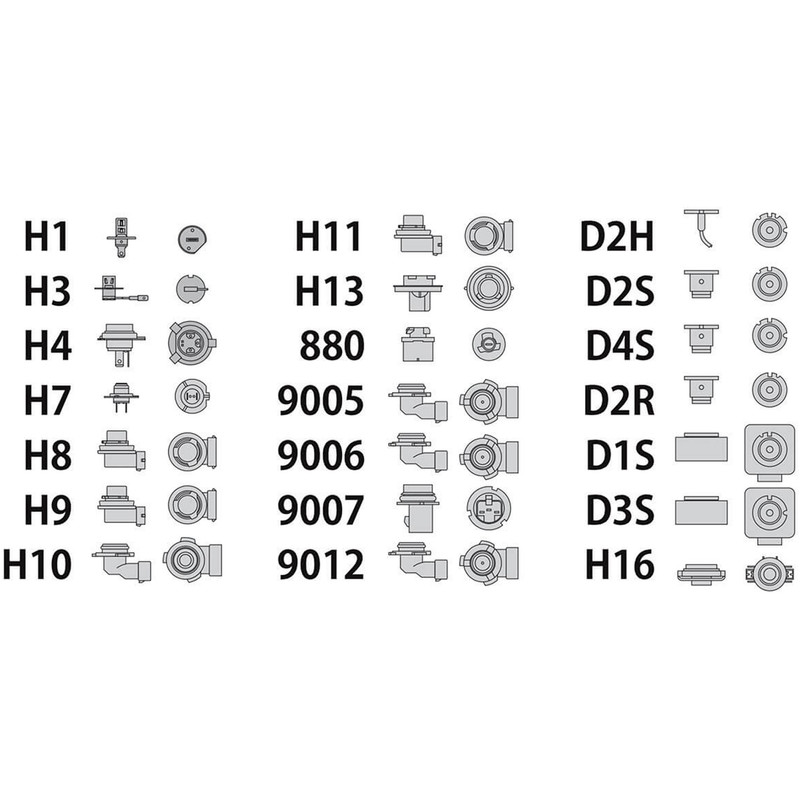 چیپ هدلایت 30 وات مدل H4 بسته 2 عددی
