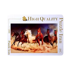 پازل 1000 تکه ایران پازل طرح اسب های صحرا