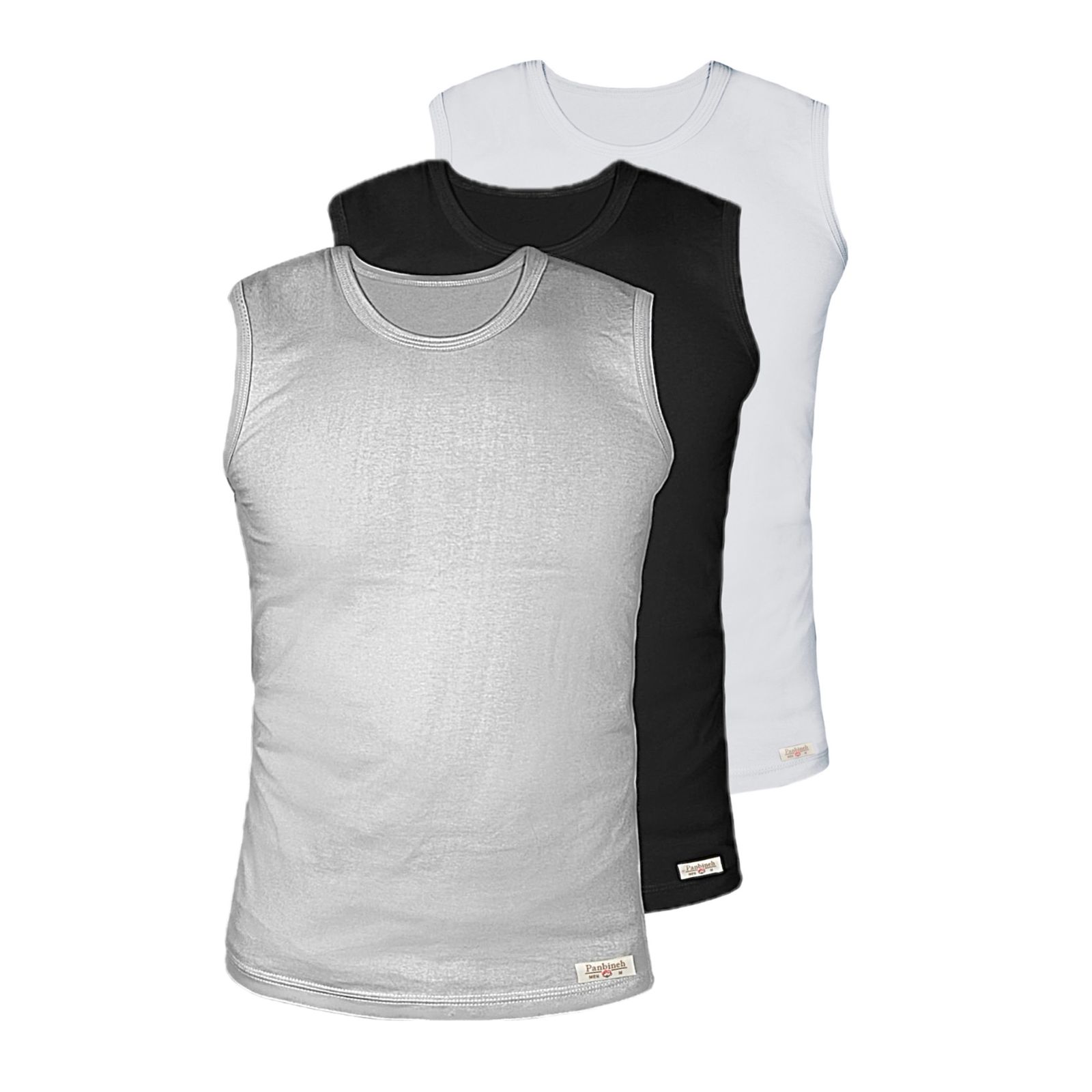 زیرپوش مردانه پنبینه مدل نخ پنبه خالص صادراتی مجموعه 3 عددی - - 1