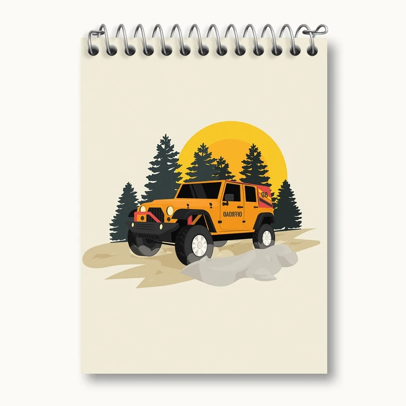دفتر یادداشت 50 برگ خندالو مدل آفرود Off Road کد 26296