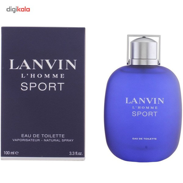ادو تویلت مردانه لنوین مدل L`Homme Sport حجم 100 میلی لیتر