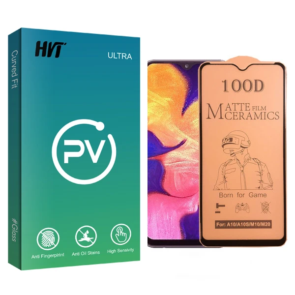 محافظ صفحه نمایش سرامیکی مات اچ وی تی مدل PV glass مناسب گوشی موبایل سامسونگ galaxy A10