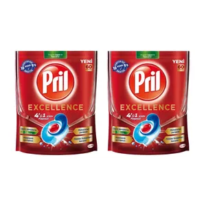 قرص ماشین ظرفشویی پریل مدل Excellence  دو بسته 60 عددی