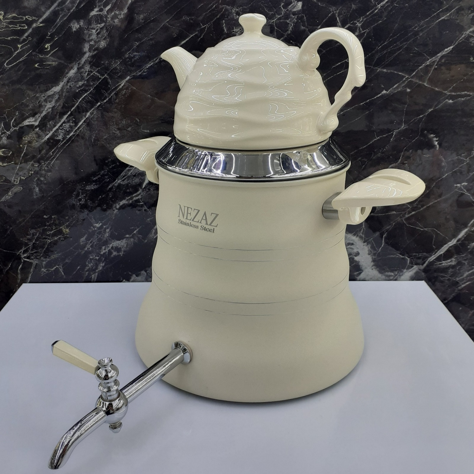 ست کتری و قوری نزاز کد 3027