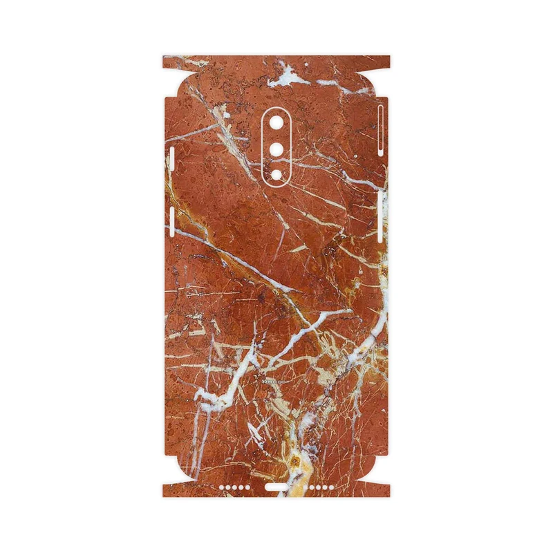 برچسب پوششی ماهوت مدل Red Marble-FullSkin مناسب برای گوشی موبایل وان پلاس 7