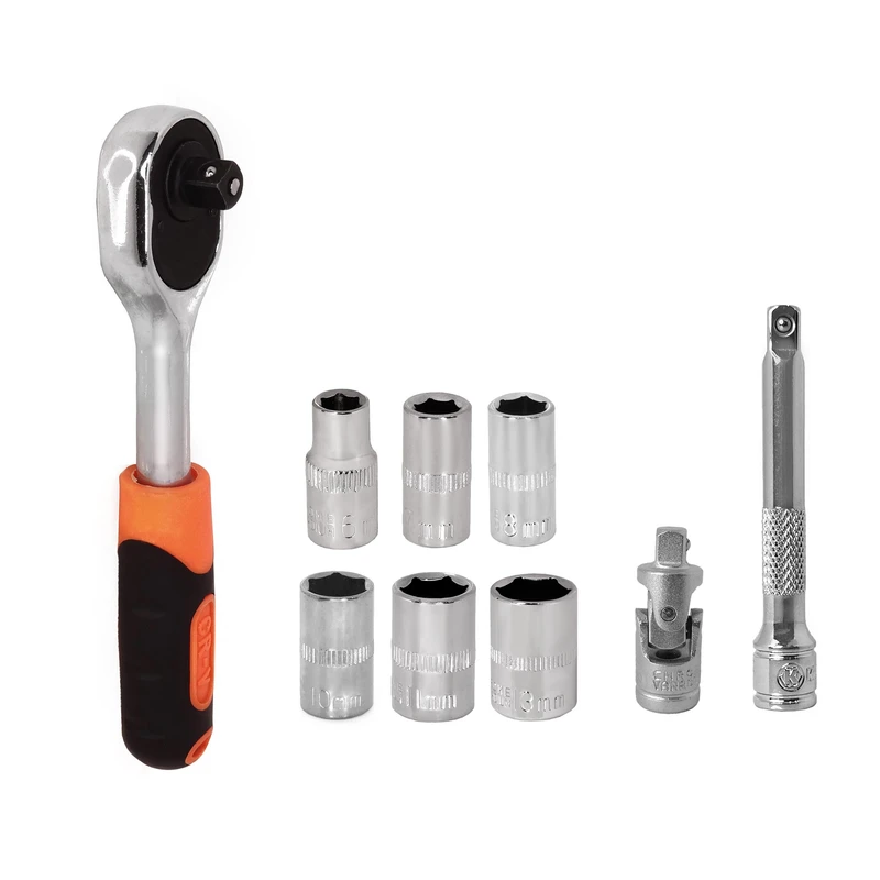 آچار بکس مدل و سری آچاربکس MMA-HAbox-9pcs-LMR - مجموعه 9 عددی 