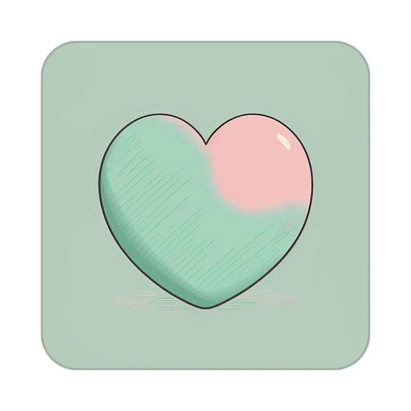 زیر لیوانی کاکتی طرح عاشقانه مدل mp37067